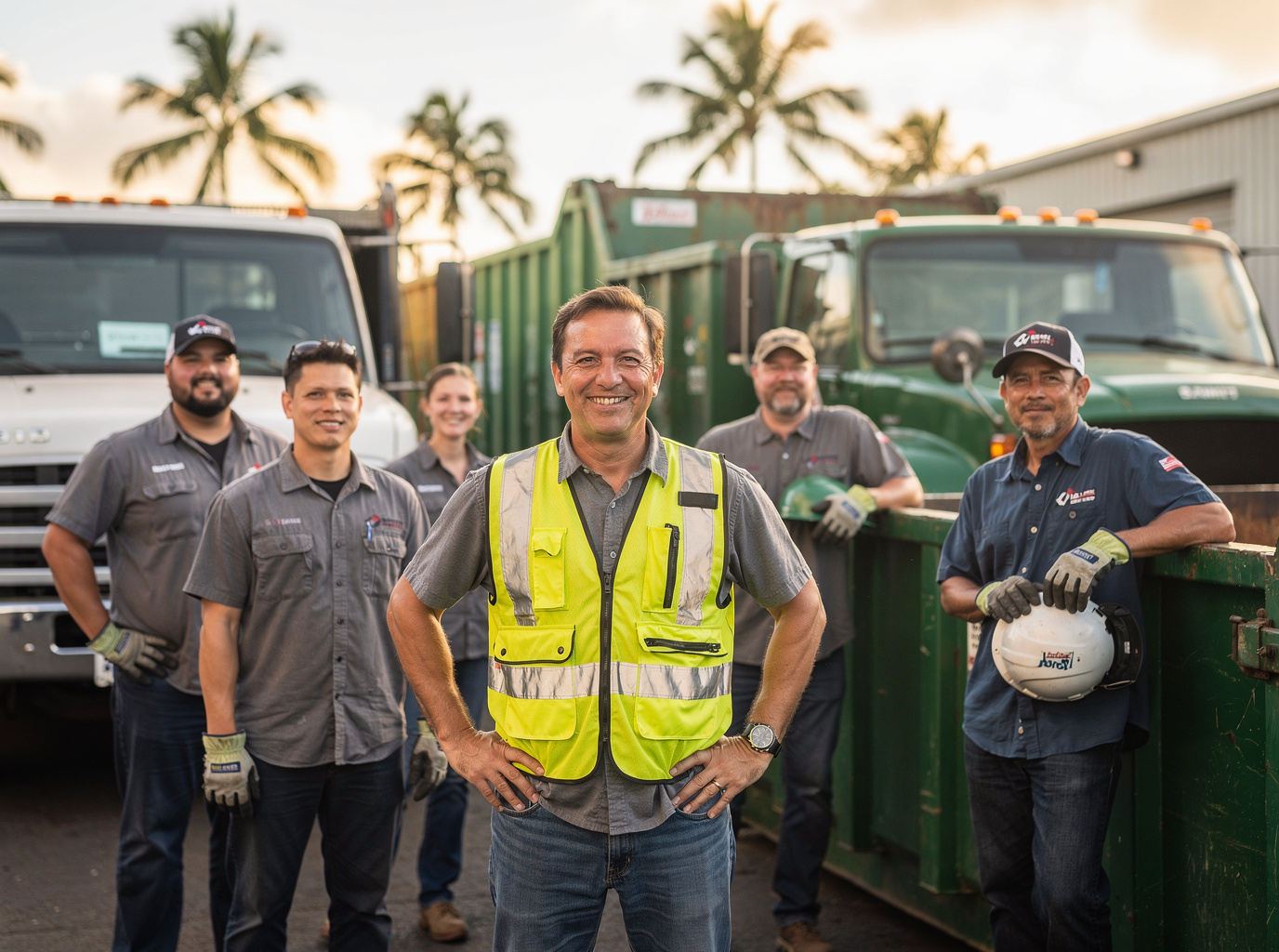 Honolulu Dumpster Rental pros team