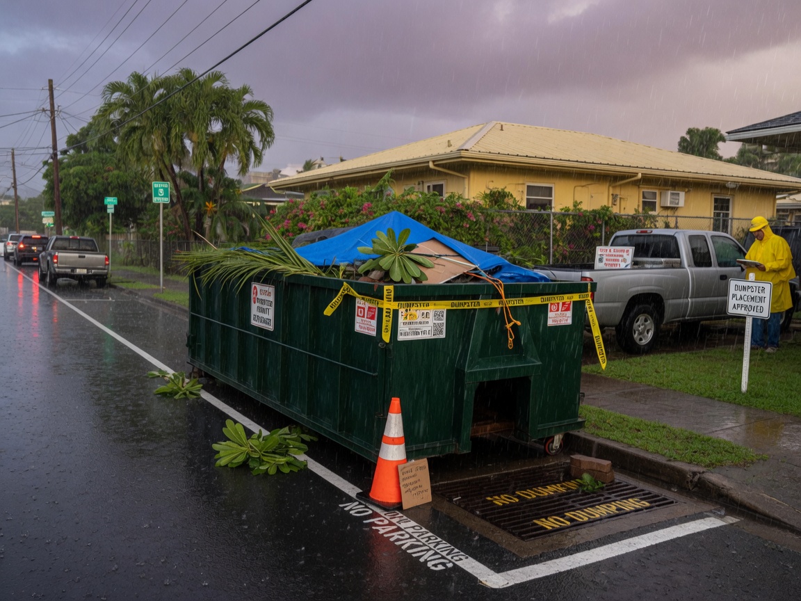 Honolulu Dumpster Placement Rules for Rainy Season